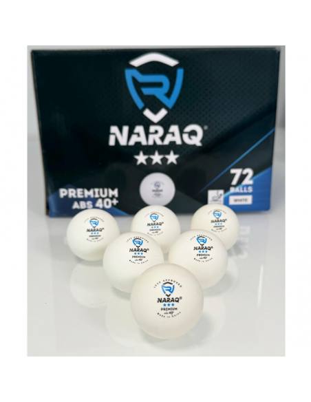 Balls NARAQ ITTF 3*** Premium 40+ Pack 72