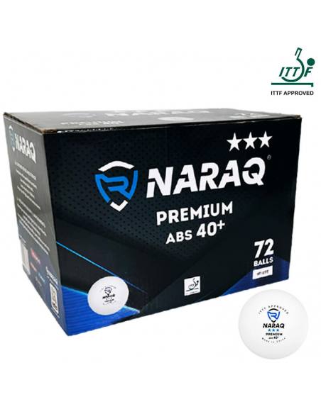 Balls NARAQ ITTF 3*** Premium 40+ Pack 72