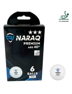 Pelota NARAQ ITTF 3*** Premium 40+ Pack 6