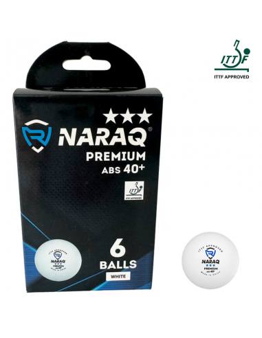 Pelota NARAQ ITTF 3*** Premium 40+ Pack 6