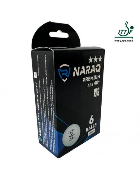 Pelotas NARAQ ITTF 3*** Premium 40+ Pack 6