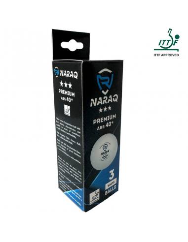 Pelotas NARAQ ITTF 3*** Premium 40+ Pack 3