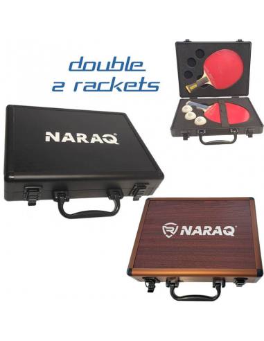 Estuche de aluminio doble NARAQ ALU LUXURY con asa