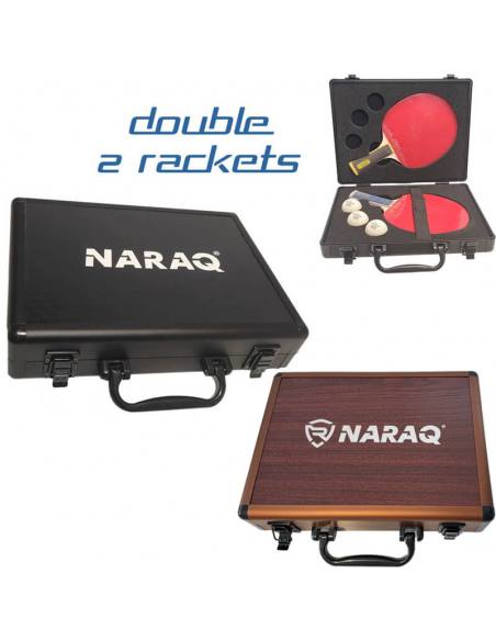 Estuche de aluminio doble NARAQ ALU LUXURY con asa