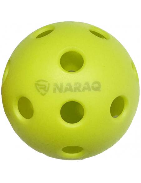 Balles de Pickleball NARAQ 24 Indoor Pack 6 avec housse