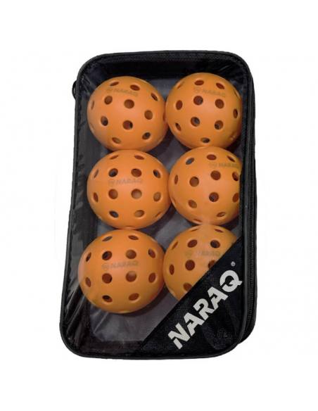 Pelotas de Pickleball 40 Outdoor Pack 6 con estojo