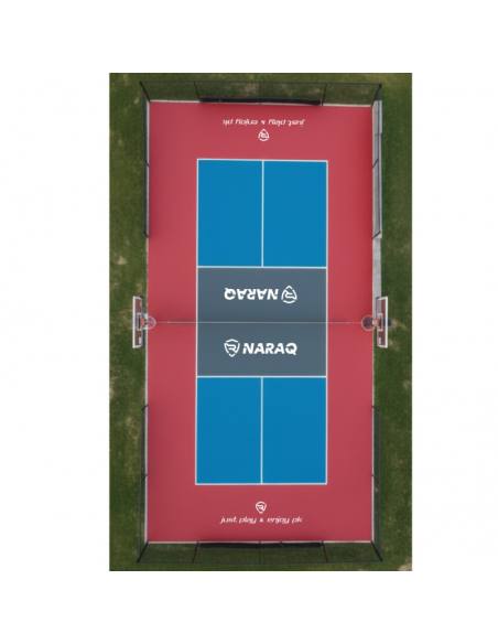 * NARAQ PickleRoll suelo pista de Pickleball Outdoor acrilico 18,2x9mt