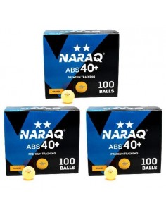 Pelotas NARAQ 2** Premium Training 40+ ABS pack 300 naranjas