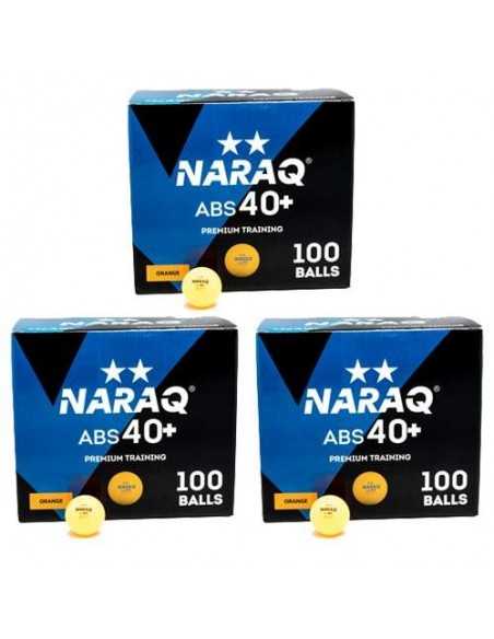 Pelotas NARAQ 2** Premium Training 40+ ABS pack 300 naranjas