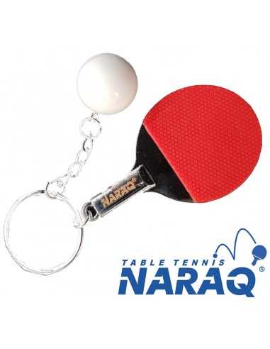 NARAQ porte-clés raquette métal avec balle
