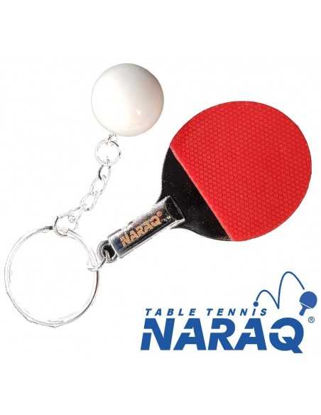 Chaveiro NARAQ raqueta metal com bola