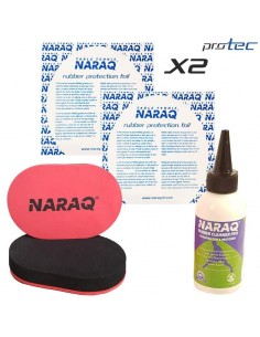 Pack Limpia borrachas NARAQ 100ml + Esponja + 2 Film Protectores