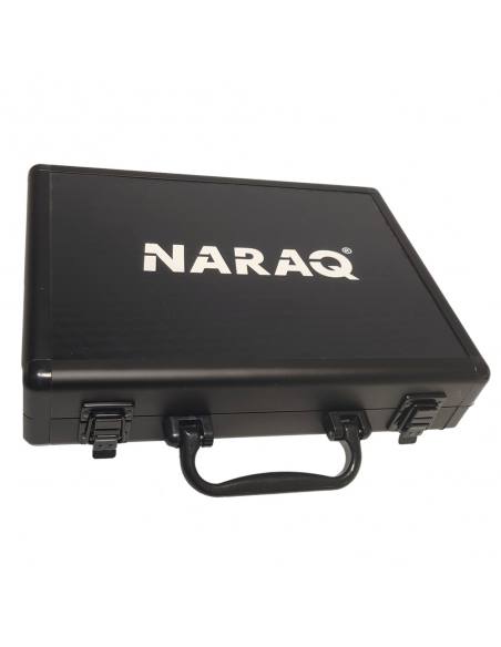 Estuche de aluminio doble NARAQ ALU LUXURY con asa