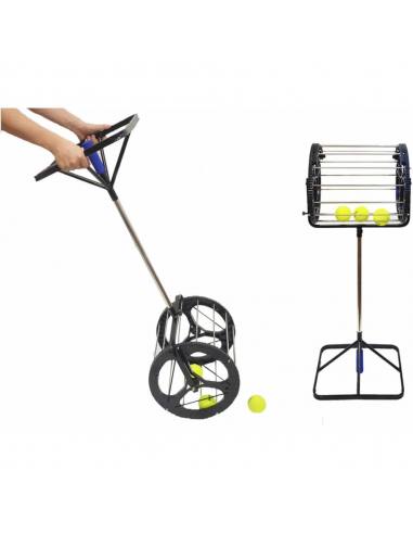 Cesto e roda coleta bolas Tennis Padel Double...