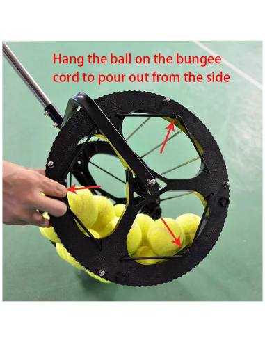 Cesto e roda coleta bolas Tennis Padel Double...
