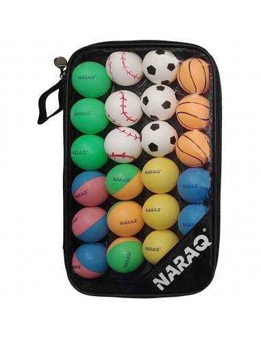 Pelotas ABS NARAQ Colorato Sports + Estuche 24 pcs