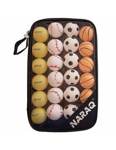 NARAQ Fun Sports ABS Balls + cover Pack 24