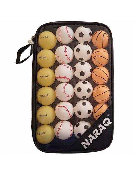 Pelotas NARAQ ABS Fun Sports + Estuche Pack 24
