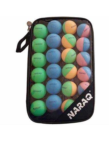 Bolas ABS NARAQ Fun Colorato + estojo Pack 24